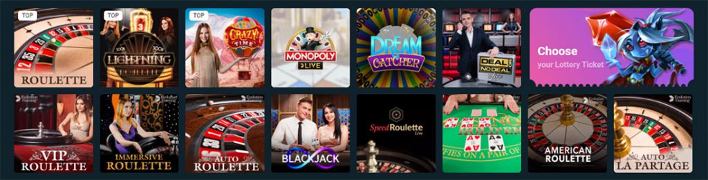 Games at Megaslot casino