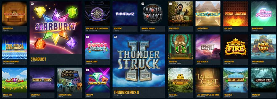 Popular casino games on Dream Vegas