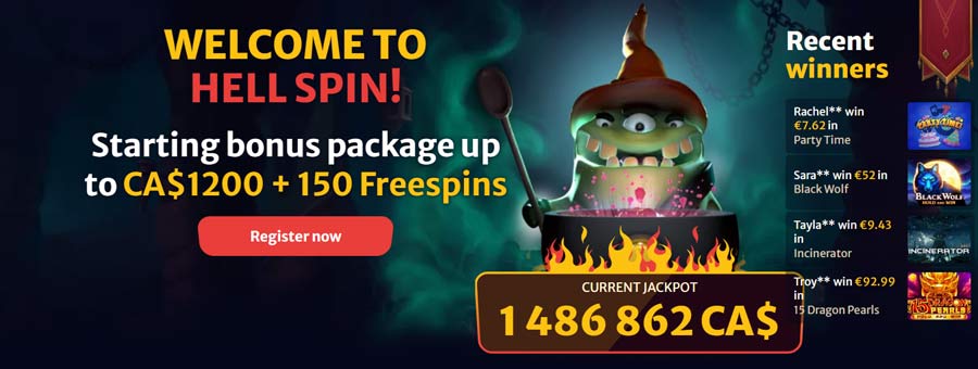 Welcome Bonus at HellSpin casino